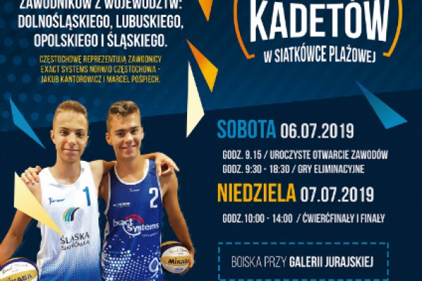 Półfinał Mistrzostw Polski Kadentów w siatkówce plażowej w weekend w Częstochowie