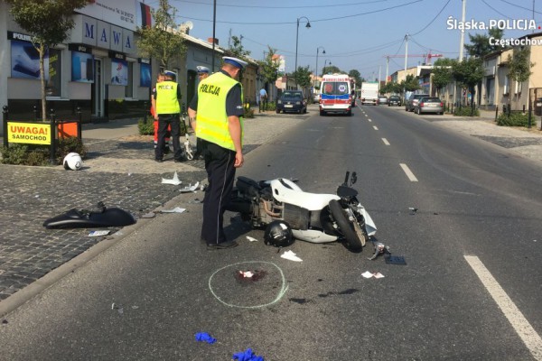 41-letni motocyklista zginął na ulicy Rocha
