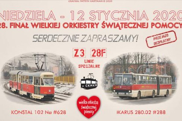 Zabytkowy autobus i tramwaj wyjadą w Częstochowie na finał WOŚP