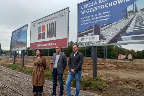Przebudowa linii tramwajowej w Częstochowie. Prace zakończą się w przyszłym roku