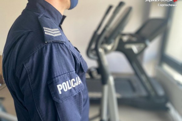 Częstochowska policja kontroluje siłownie i placówki handlowe