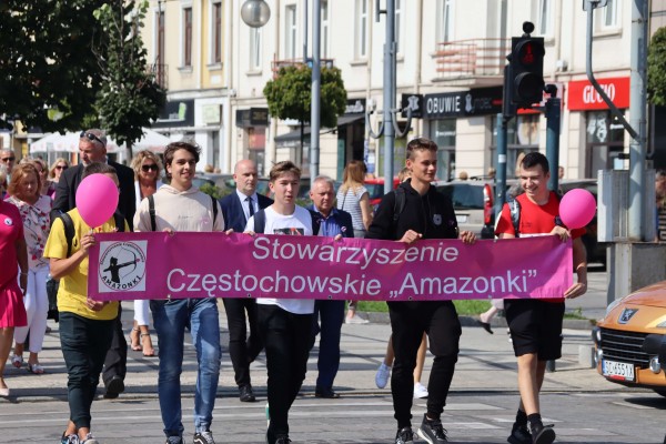 Marsz Różowej Wstążki przeszedł przez Częstochowę (zdjęcia)