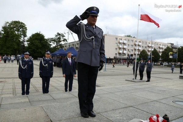 Częstochowska policja świętowała na placu Biegańskiego