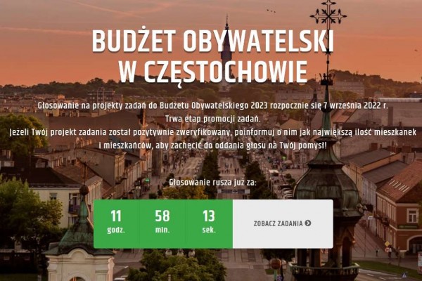 Rusza głosowanie w kolejnej edycji częstochowskiego budżetu obywatelskiego