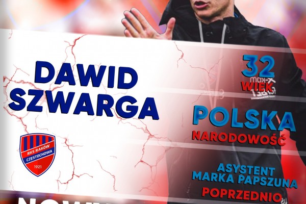 Dawid Szwarga nowym trenerem Rakowa