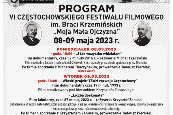 Częstochowski Festiwal Filmowy im. Braci Krzemińskich wraca po przerwie
