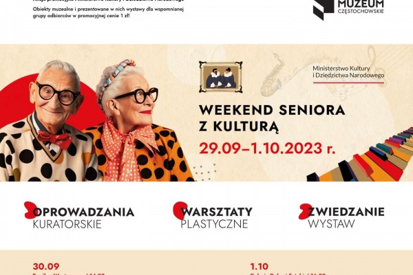 „Weekend seniora z kulturą”. Wystawy Muzeum Częstochowskim za symboliczną złotówkę