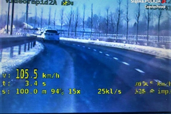 Częstochowscy policjanci z grupy Speed wyeliminowali z ruchu pirata drogowego